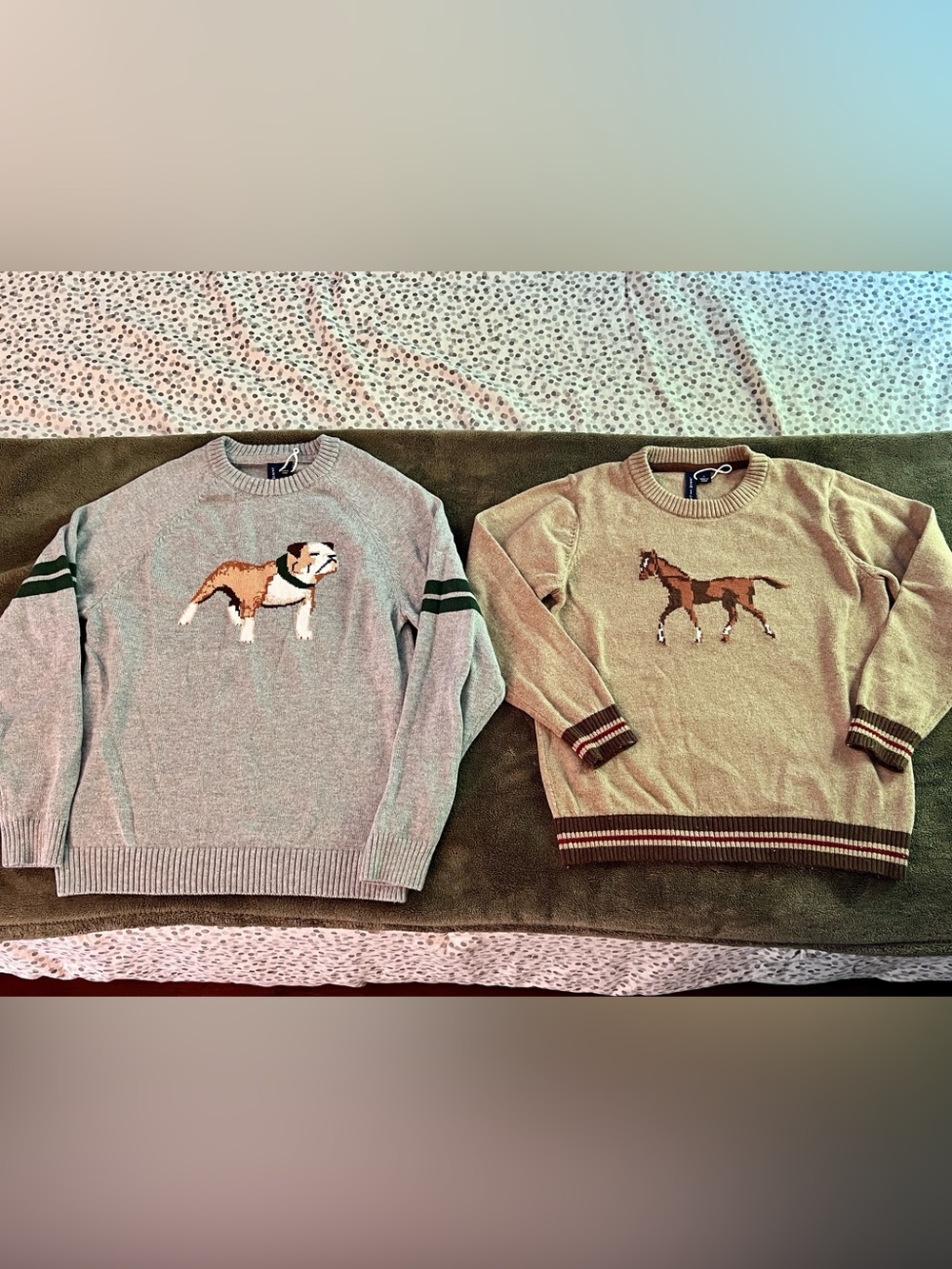 2 EUC BOYS JANIE & JACK SWEATERS SET